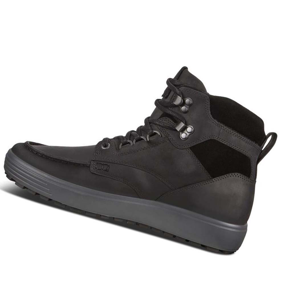 Men's Ecco Soft 7 Tred Ankle Boots Black | Canada 444AHK